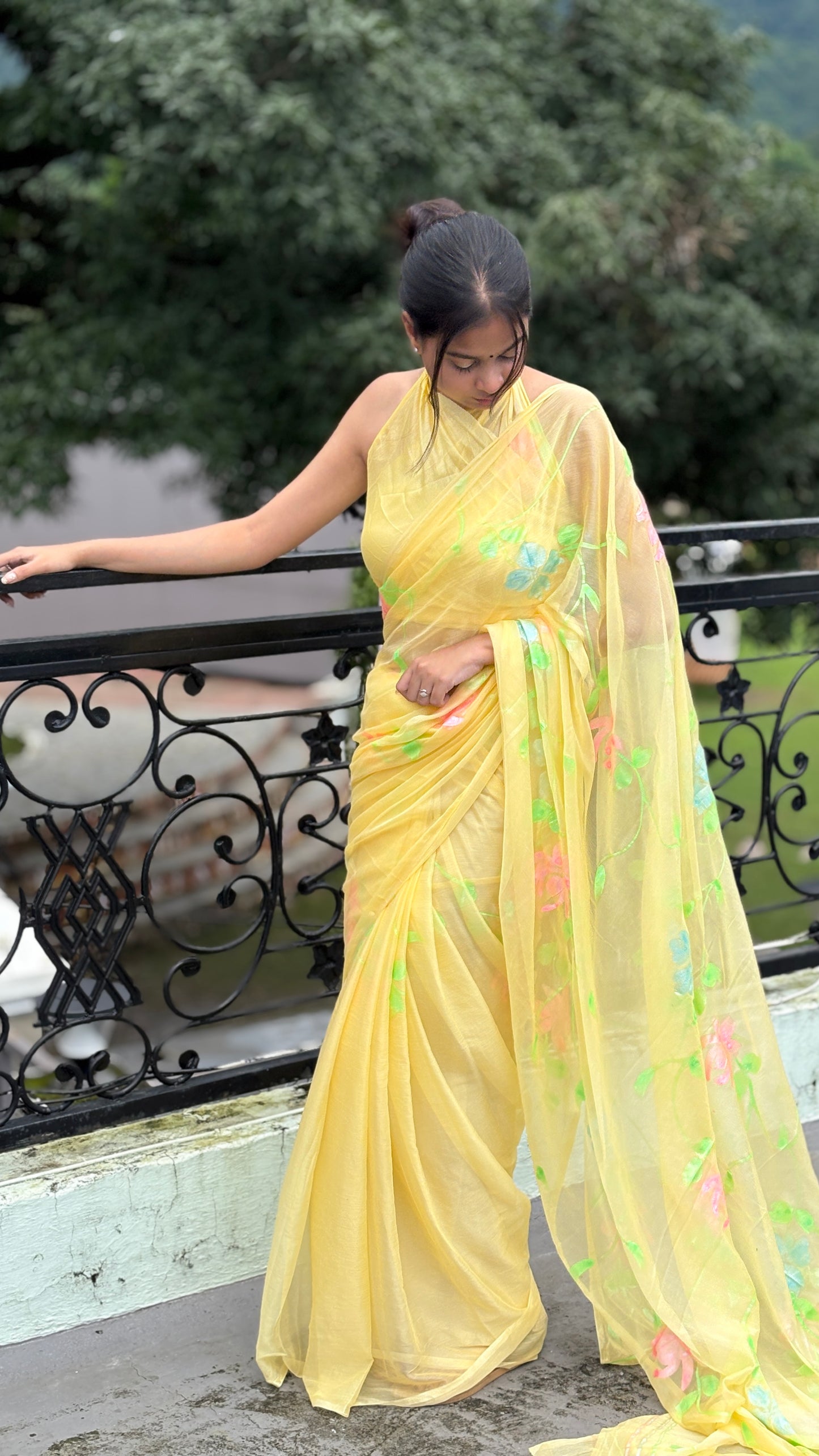 Hand-Painted Saree
