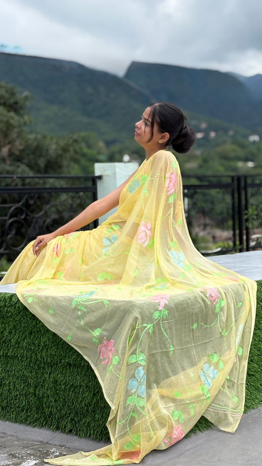 Hand-Painted Saree